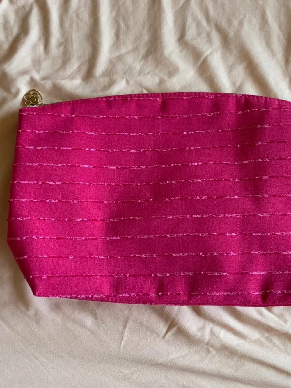 New! Lancome Hot Pink Makeup Bag Pouch